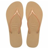 Sandálias Havaianas Tube Dourado 33/34