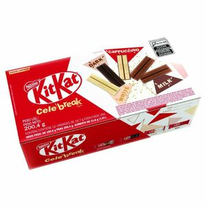 Chocolate Nestlé Kitkat Celebreak Caixa 200,4g 12 Unidades de 16,7g Cada