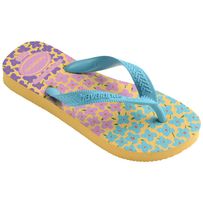 Sandálias Kids Flores Amarelo Caja/ Azul 23/24