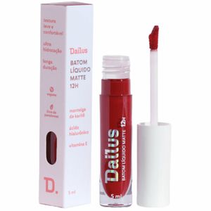 Batom Líquido Matte 12h Dailus Rubi 5ml
