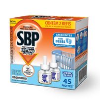 Repelente Elétrico Líquido SBP 45 Noites Cheiro Suave Refil 2 unidades de 32,9ml cada
