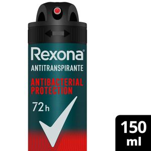 Desodorante Antitranspirante Aerosol Rexona Men Antibacterial Protection 150ml