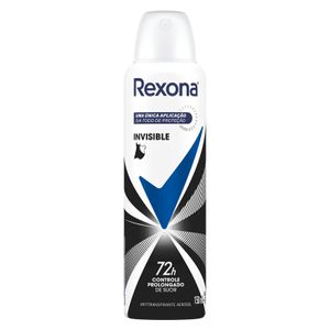 Desodorante Antitranspirante Aerossol Rexona Feminino Invisible 150ml