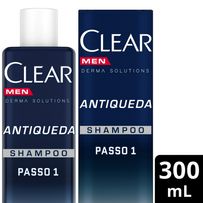 Shampoo Clear Men Derma Solutions Antiqueda 300ml