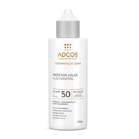 Protetor Solar Facial Adcos Fluid Mineral FPS50 Incolor 40ml