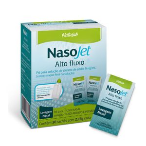 Nasojet Alto Fluxo Natulab Refil 30 Sachês de 2,16g Cada