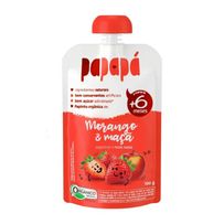 Papinha Orgânica Papapá Morango e Maçã 100g