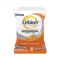 Cebion Vitamina C + Zinco 8 Comprimidos Mastigáveis
