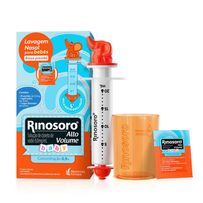 Rinosoro Alto Volume Baby Pó para Solução 15 Sachês de 0,54g Cada + 1 Aplicador de 20ml + 1 Copo Dosador de 60ml
