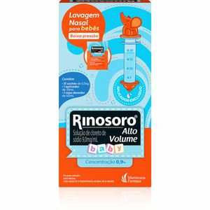 Rinosoro Alto Volume Baby Pó para Solução 15 Sachês de 0,54g Cada + 1 Aplicador de 20ml + 1 Copo Dosador de 60ml