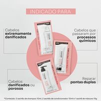 Kit Stephen Knoll Repair e Control 2 Sachês Shampoo 10ml + 2 Sachês Condicionador 10ml + 1 Sachê Máscara 15g