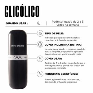 Solução Simple Organic Acido Glicolico 30ml