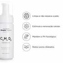 Espuma Facial Simple Organic Ácido Glicólico 150ml