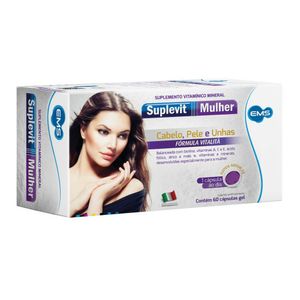 Suplemento Vitamínico Ems Suplevit Mulher 60 Cápsulas Gel