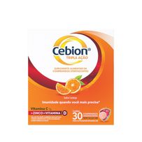 Cebion Tripla Ação Vitamina C + Zinco 30 Comprimidos Efervescentes