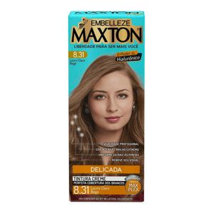 Tintura Creme Maxton 8.31 - Louro Claro Bege