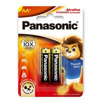 Pilha Alcalina Panasonic Pequena AA 2 Unidades