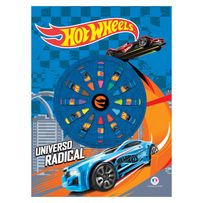 Livro Infantil Para Colorir Com Giz De Cera Hot Wheels - Universo Radical