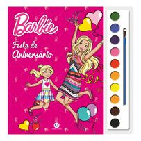 Livro Infantil Aquarela Barbie - Festa De Aniversário