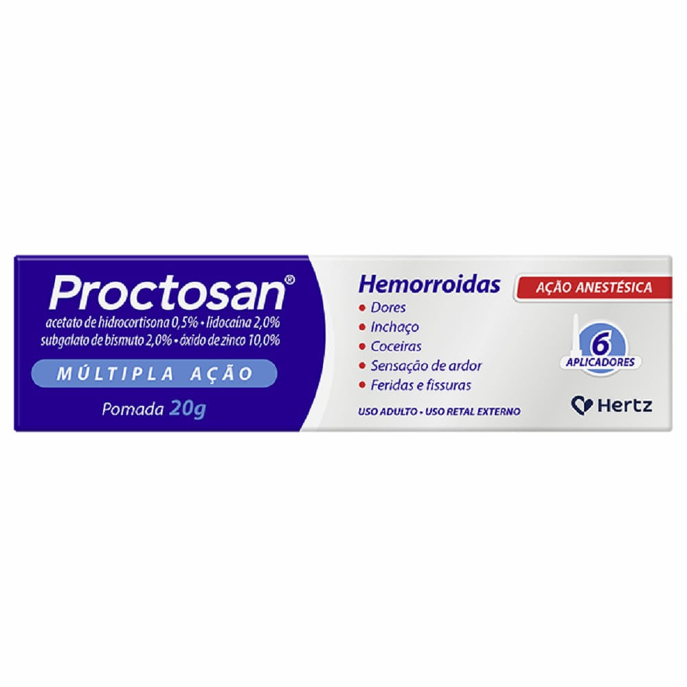 Proctosan Pomada 20g com 6 Aplicadores