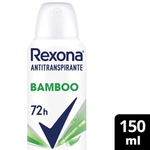 Desodorante Antitranspirante Aerosol Rexona Feminino Bamboo 150ml