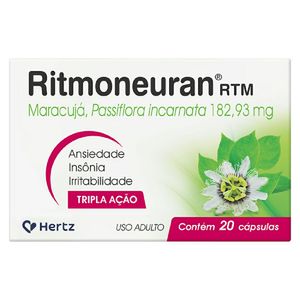 Ritmoneuran Rtm 182,93mg Kley Hertz 20 Cápsulas