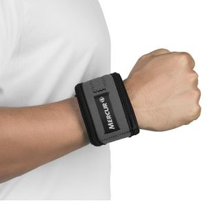 Munhequeira Cotoveleira Para Tennis Elbow Cinza P/M Mercur