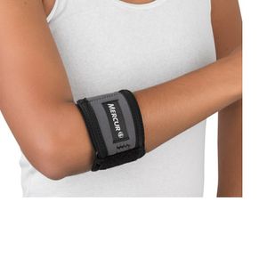 Munhequeira Cotoveleira Para Tennis Elbow Cinza P/M Mercur