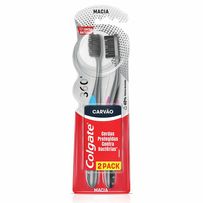 Escova Dental Colgate 360º Carvão 2 Unidades