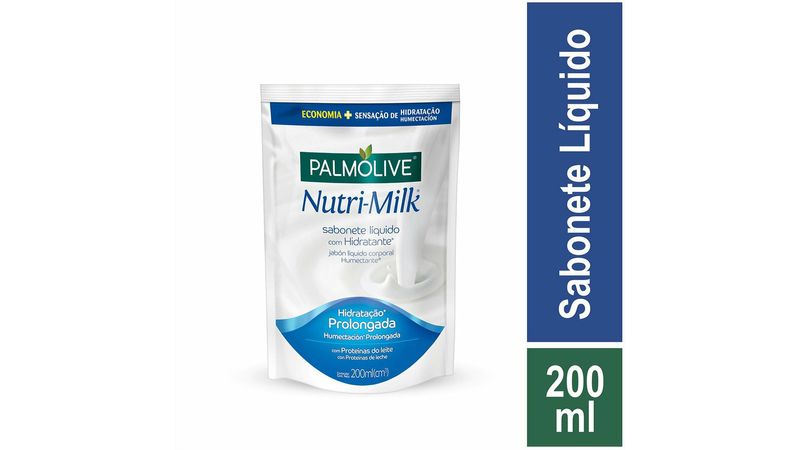 Sabonete Líquido Hidratante Palmolive Nutri-Milk 200ml Refil - Drogaria  Venancio