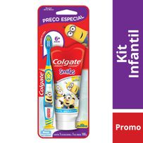 Escova Dental Colgate Smiles 1 unidade + Creme Dental Minions 100ml 1 unidade
