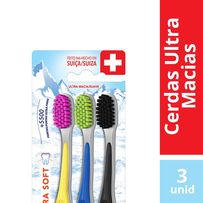 Escova Dental Elmex Ultra Soft 3 Unidades