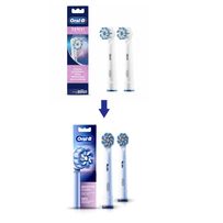 Escova elétrica Oral B Sensitive Clean refil 2 unidades