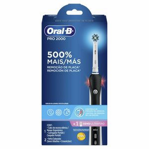 Escova Eléctrica Recarregável Oral-B Pro 2000 Sensi Ultrafino 220v + 1 Refil Sensi Ultrafino
