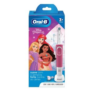 Escova Dental Elétrica Oral-B Vitality Kids Princesas Bivolt 1 Cabo + 1 Refil + 1 Carregador
