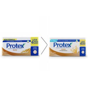 Sabonete Em Barra Protex Aveia 6 Unidades de 85g Cada