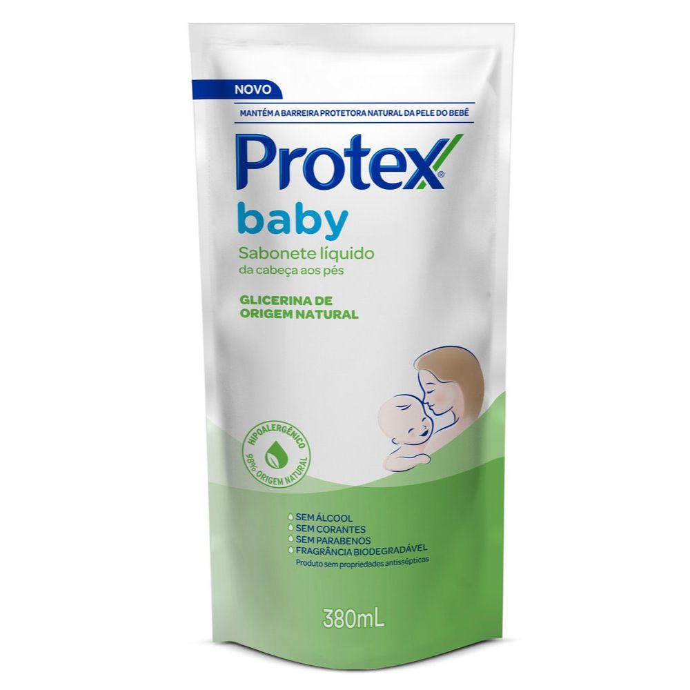 Sabonete Líquido Da Cabeça Aos Pés Protex Baby Glicerinado 380ml