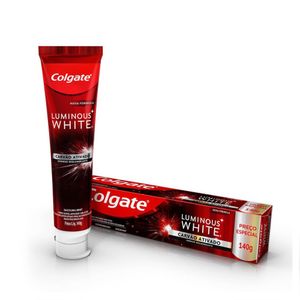 Creme Dental Colgate Luminous White Carvão Ativado 140g