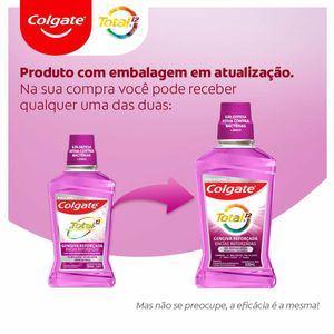 Enxaguante Bucal Antibacteriano Colgate Total 12 Gengiva Reforçada Zero Álcool 500ml