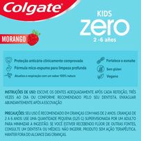 Creme Dental Colgate Morango Zero Kids 70g