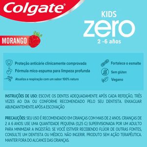 Creme Dental Colgate Morango Zero Kids 70g