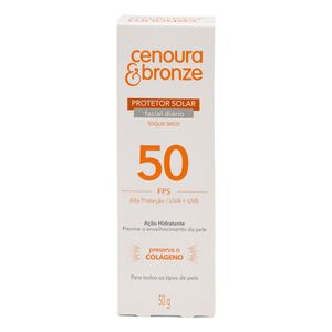 Protetor Solar Facial Cenoura & Bronze Fps50 50g