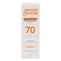 Protetor Solar Facial Cenoura & Bronze Fps70 50g