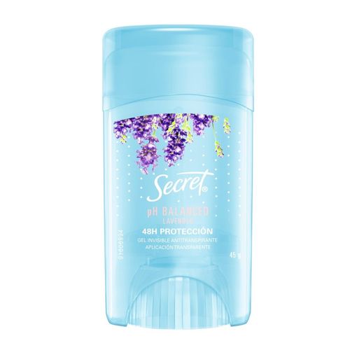 Desodorante Gel Antitranspirante Secret Ph Balanced Lavender 45g