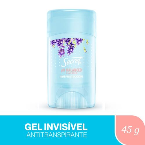 Desodorante Gel Antitranspirante Secret Ph Balanced Lavender 45g