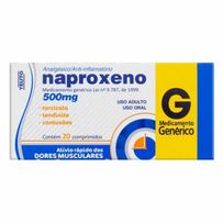 Naproxeno 500mg Teuto 20 comprimidos