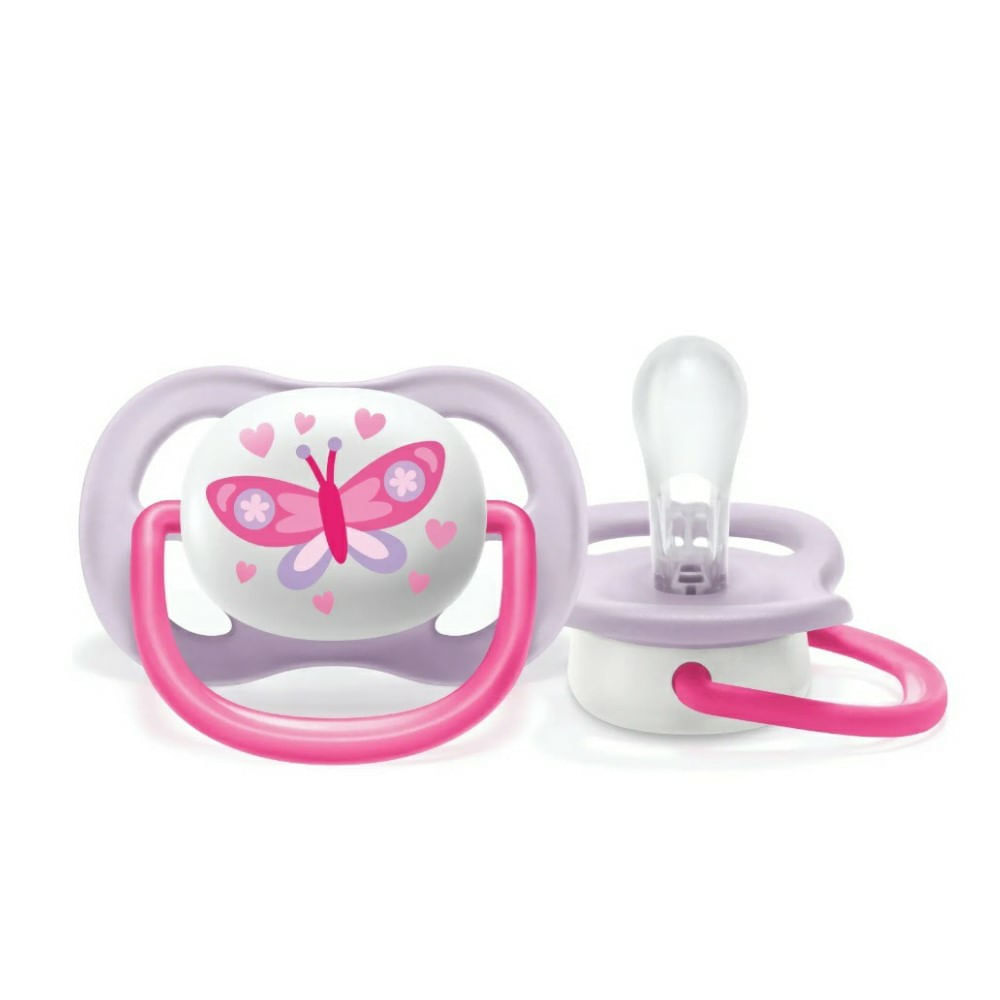 Chupeta Avent Philips Ultra Air 0-6 Meses SCF081/02 Borboleta 1 Unidade