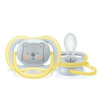 Chupeta Avent Philips Ultra Air 6-18 Meses SCF086/76 Urso 1 Unidade