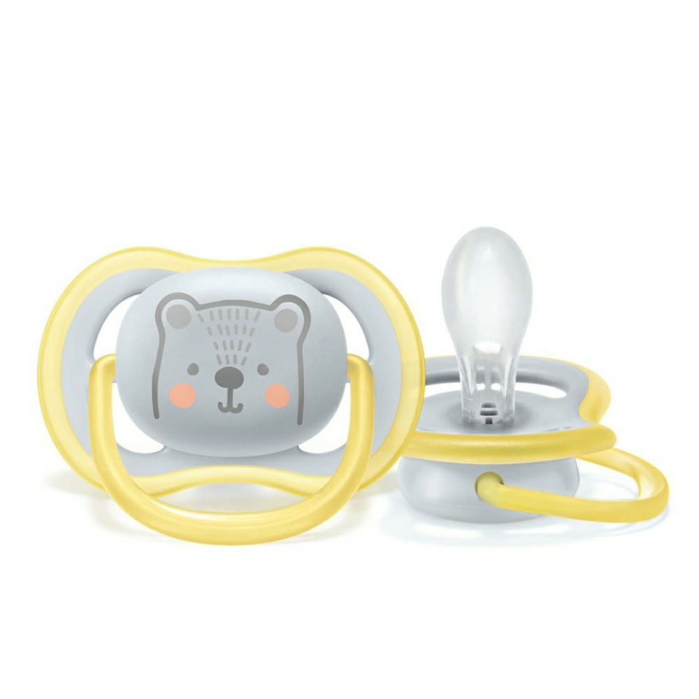 Chupeta Avent Philips Ultra Air 6-18 Meses SCF086/76 Urso 1 Unidade