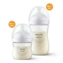 Kit Avent Philips Mamadeira Pétala 3.0 SCD838/26 Transparente 125ml + 260ml